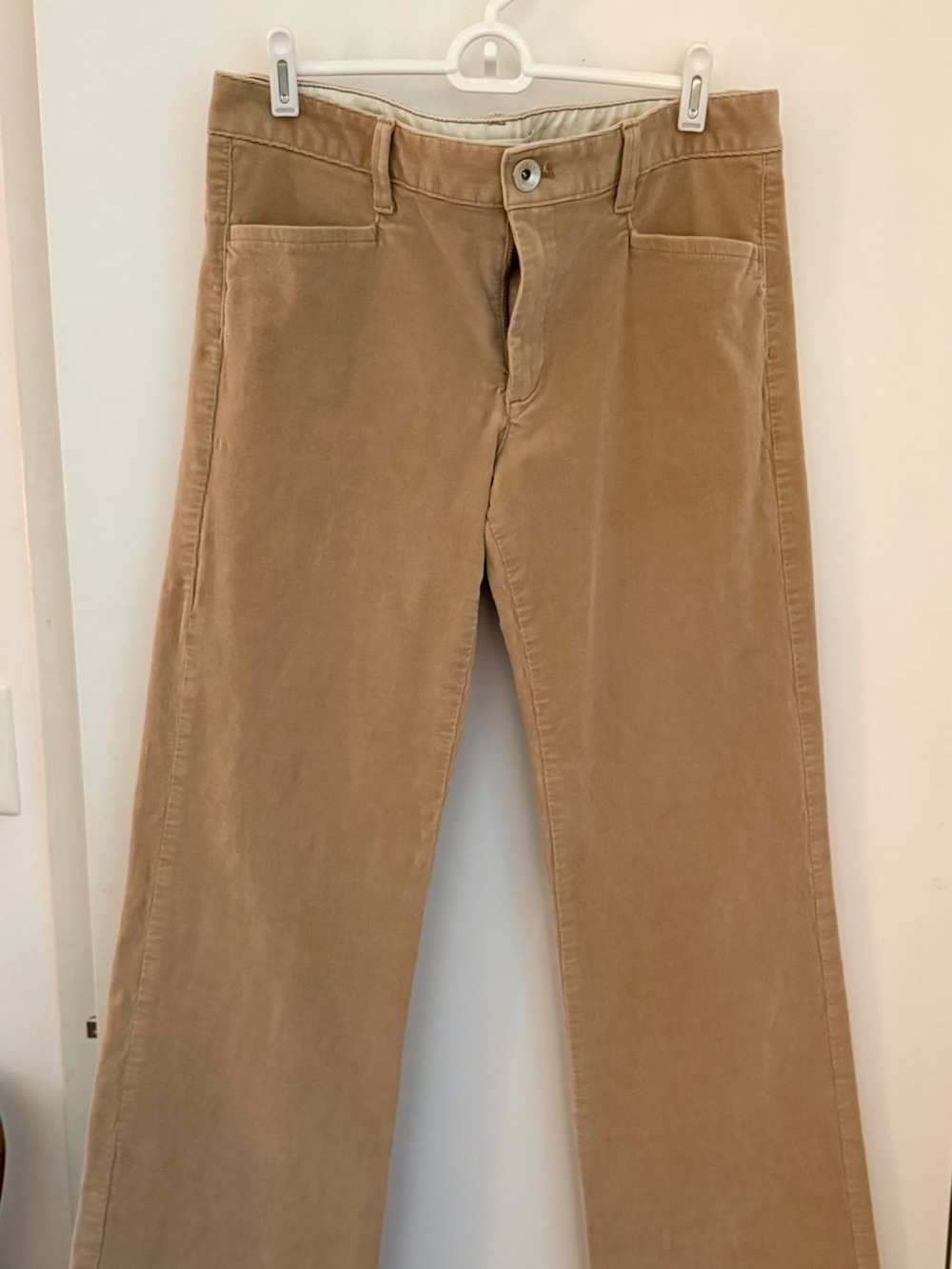 Banana Republic Women's Wide-Leg Corduroy Pants in Tan
